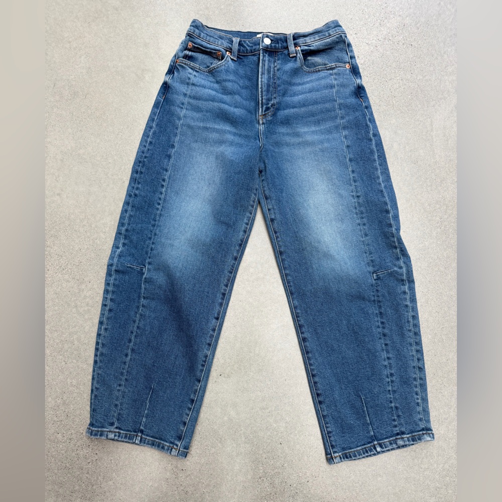Pistola Barrel Leg Blue Jeans